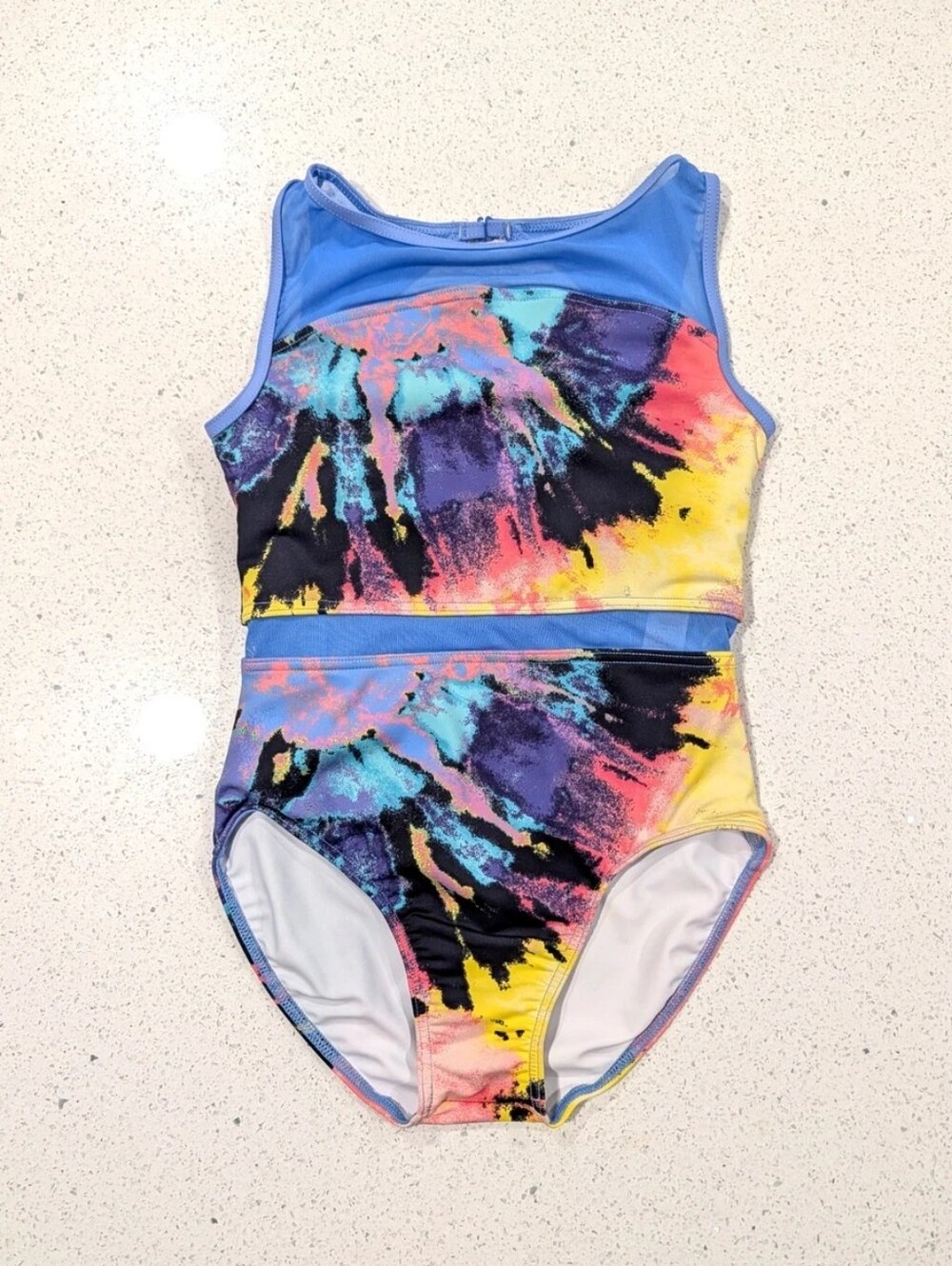 WATERCOLOR Balera Gymnastics Dance Ballet Leotard Int. IC Small TIEDYE RAINBOW
